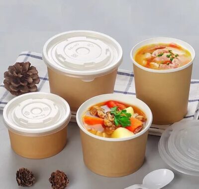 KRAFT PAPER CUP SAUCE+COVER - Image 3