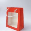 RED CARTON BAG WITH PVC