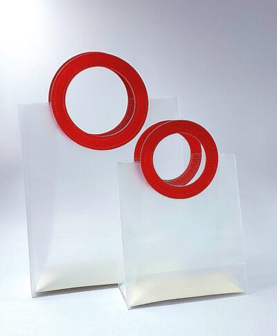 TRANSPARENT CIRCLE HAND BAG
