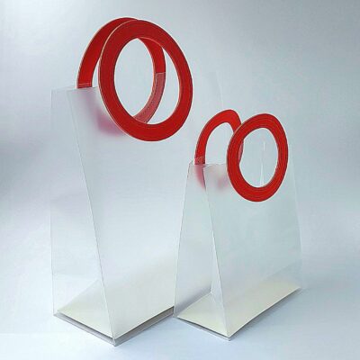 TRANSPARENT CIRCLE HAND BAG