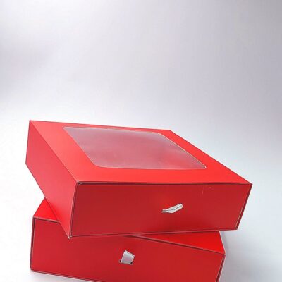 RED DRAWER BOX WITH PVC