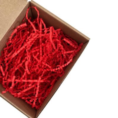 RED SHREDDED PAPER