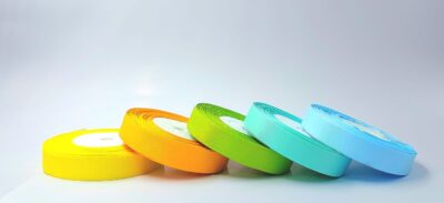 COLORED RIPPED RIBBON