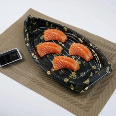 PLASTIC TRAY BOAT SHAPE
