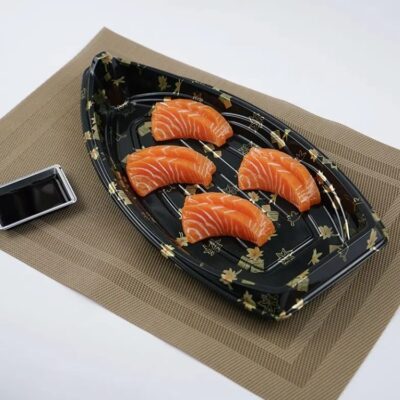 PLASTIC TRAY BOAT SHAPE