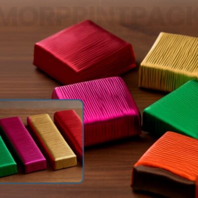 ALUMINIUM FOIL SHEET 50*75 CORRUGATED-ورق شوكولا 50*75 مضلع