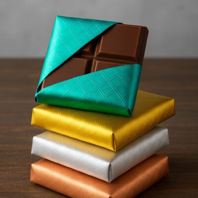 ALUMINIUM FOIL 50*75 CHECKERED-ورق شوكولا 50*75 مربعة