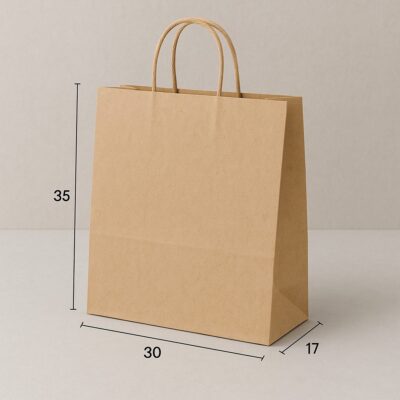 PAPER BAG 30*35+17 KRAFT