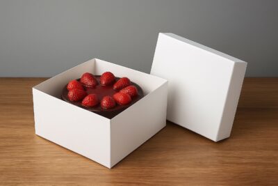 CAKE BOX + COVER -علبة كيك + غطاء