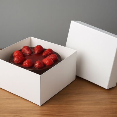 CAKE BOX + COVER -علبة كيك + غطاء