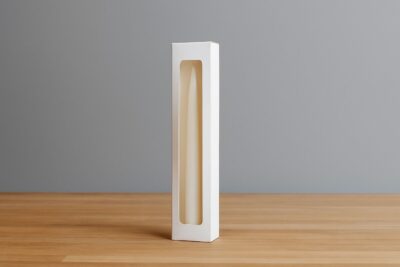CARTON CANDLE BOX 10*35+5+PVC-علبة الشمعة