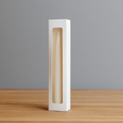 CARTON CANDLE BOX 10*35+5+PVC-علبة الشمعة