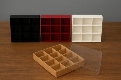 CHOCOLATE BOX DIVIDED '17*18'+PVC-علبة شوكولا مقسمة