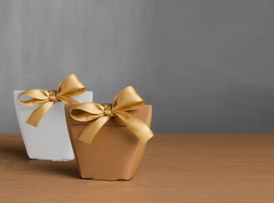 GIFT BOX + RIBBON '6*10+6.5'-علبة صغيرة مع ريبون