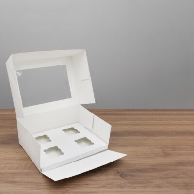 CUP CAKE BOX FOR 4-PCS
