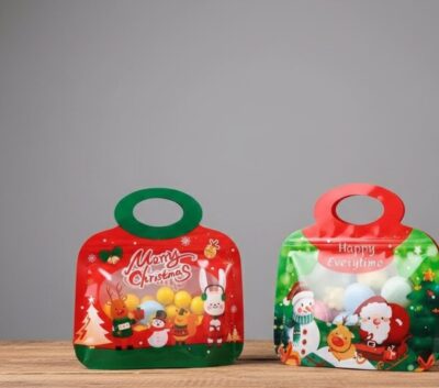 CHRISTMAS ZIPPER BAG '19*13+6' + HANDLE