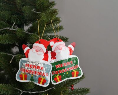 CHRISTMAS ZIPPER BAG SANTA '15*18'
