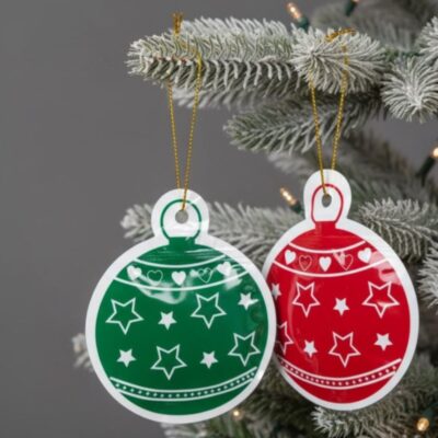 CHRISTMAS ZIPPER BAG '12*14' BALL SHAPE