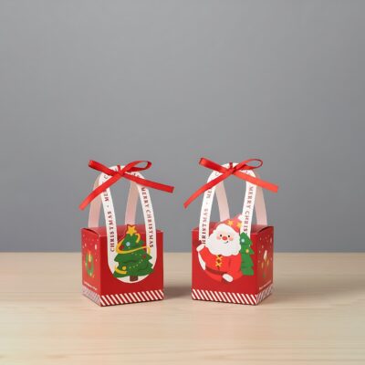 CHRISTMAS BOX '9.5*9.5*9.5' WITH RIBBON