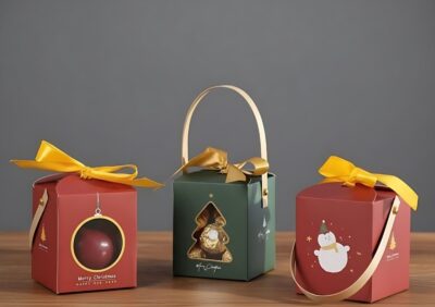 CHRISTMAS BOX '8.5*8.5*10' +HANDLE