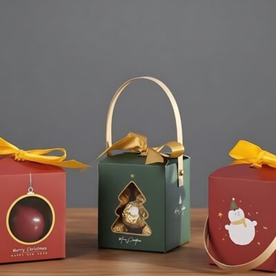 CHRISTMAS BOX '8.5*8.5*10' +HANDLE