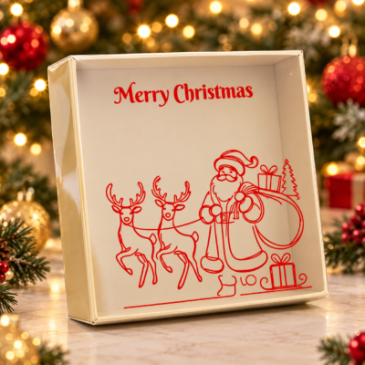 christmas pvc box '16*16*5' Christmas PVC box 16*16*5