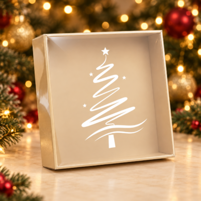 christmas pvc box '8*8*3' Christmas PVC box 8*8*3