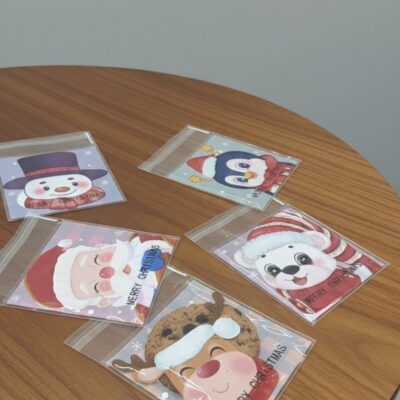 CHRISTMAS CELLOPHANE 10*10 -3