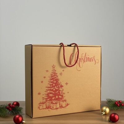 CHRISTMAS CARTON BOX PRINTED-RED