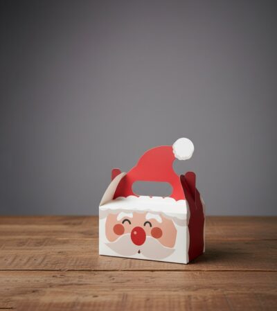 CHRISTMAS BOX SANTA FACE 18.5*19+10