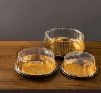 CIRCULAIR CAKE BOX BASE GOLD