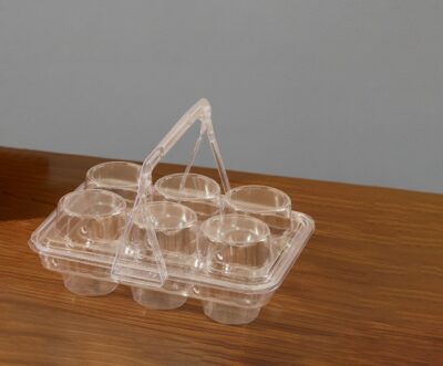 CUPCAKE BOX 6PCS 25*18.5+9 + HANDLE