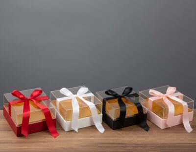 LUXURY GIFT BOX 20*20+14 WITH RIBBONS