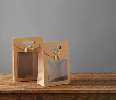 GIFT BAG WITH RIBBON HANDLE
