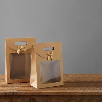 GIFT BAG WITH RIBBON HANDLE