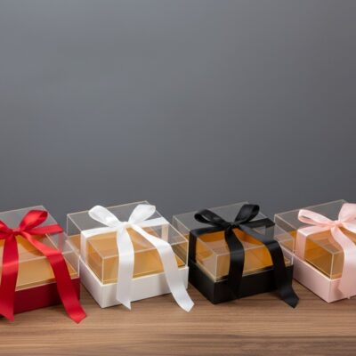 LUXURY GIFT BOX 20*20+14 WITH RIBBONS