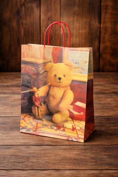 PAPER BAG BEAR 32*46*10-كيس ورق دبدوب