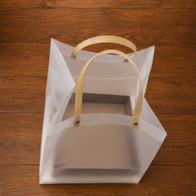 Matte PVC Gift Bag with Handles