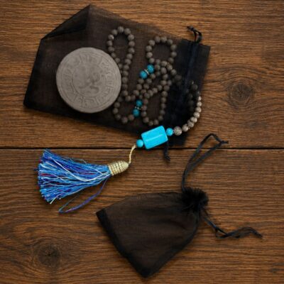 BLACK ORGANZA BAG