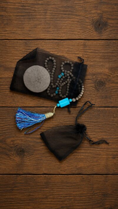 BLACK ORGANZA BAG