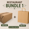 Restaurant Bundle 1 - Paper bag and Crispy Box