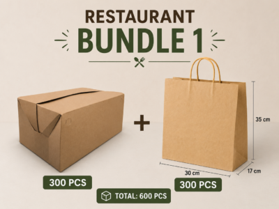 Restaurant Bundle 1 - Paper bag and Crispy Box