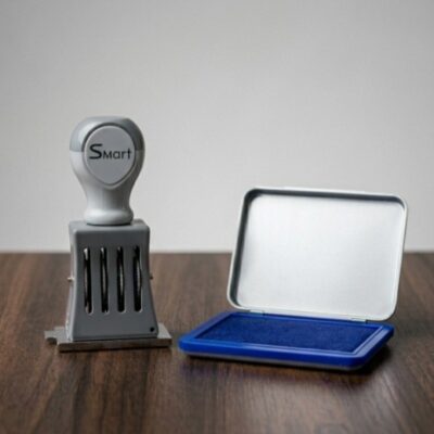 Adjustable Manual Date Stamp with Ink Pad
