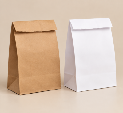 paper bag file with folded flap