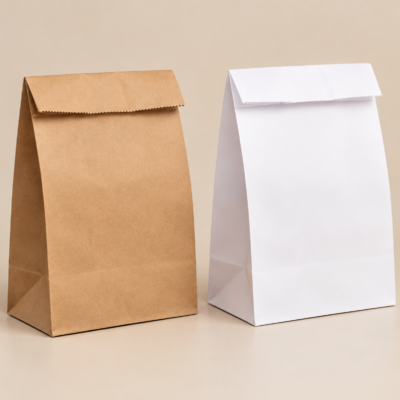 paper bag file with folded flap