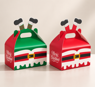 Meal Box 15*8+8 Printed Christmas