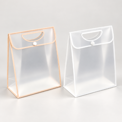 Transparent hand bag 18*24+9 +  handle