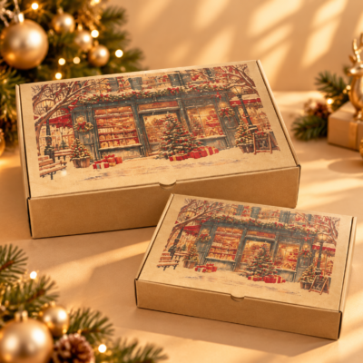 christmas kraft gift box – festive holiday packaging 2 Christmas Kraft Gift Box – Festive Holiday Packaging -2-