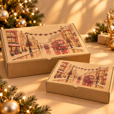 christmas kraft gift box – festive holiday packaging 4 Christmas Kraft Gift Box – Festive Holiday Packaging -4-