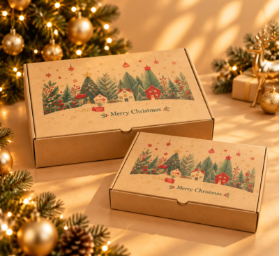 christmas kraft gift box – festive holiday packaging 5 Christmas Kraft Gift Box – Festive Holiday Packaging -5-